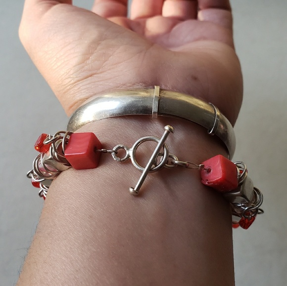 Silver Charm Bracelet. One of a Kind - Picture 3 of 6